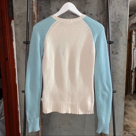 Byblos Blu Seafoam Beige Off White Crew Sweater - Picture 3 of 16
